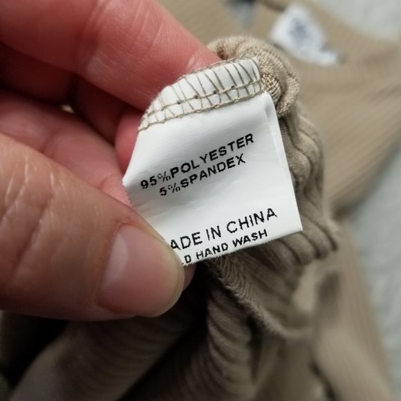 Princess Polly Beige Ribbed Aiken Playsuit Romper - Picture 11 of 15